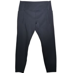 Spyder High Rise Active Leggings w/ Side Pockets Black Size XL